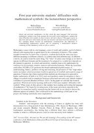 About a week ago, i sent you a request to write a letter of recommendation for me. Pdf First Year University Students Difficulties With Mathematical Symbols The Lecturer Tutor Perspective