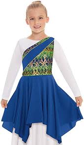 Amazon Com Eurotard 63567c Child Joyful Praise Asymmetrical Tunic Purple Small Medium Clothing Dance Garments Praise Dance Dresses Worship Dance Outfits