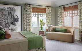 Decorate with loose linens, a netted pendant light, and a vintage area rug for a pop of color. Light Green Bedroom Ideas And Photos Houzz