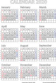 Select the orientation, year, paper size, the number of. Printable Calendar 2020 Usa Free Printable Pdf