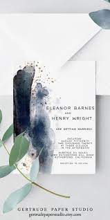Beach Wedding Invitation Instant Download Diy Printable Wedding Invitation Template Navy Blue Wedding Invitation Gold Wedding Invite 06 In 2021 Wedding Invitations Diy Elegant Minimalist Wedding Invitations Blue Wedding Invitations