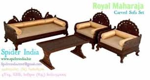 Searcy 4 piece sofa seating group with cushions reviews birch lane. Teak Wood Carved Sofa Set Art Carved Sofa Sofa Chouch Spider India Teak Wood Sohan Singh Rajasthani L Carved Sofa Wooden Sofa Designs Wood Bed Design