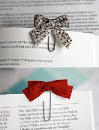 Bow Tie Paper Clips From Fabric Scraps How About Orange Crafts Diy Bow Crafty Diy