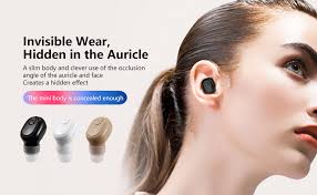 Amazon.com: MocaDng Auricular inalámbrico Bluetooth único, auricular  inalámbrico invisible intrauditivo 12 horas de reproducción, batería súper  larga, mini auriculares Bluetooth manos libres para teléfonos : Celulares y  Accesorios