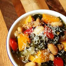 Hearty Sausage Kale And Butternut Squash Soup Recipe The Lemon Bowl I Used Orange Pepper Butternut Squash Recipes Soup Hearty Sausage Squash Soup Recipe