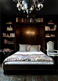 Moody Cool A Gallery Of Dark Bedrooms Bookshelves In Bedroom Remodel Bedroom Small Bedroom Remodel