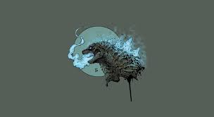 Figure Monster Background Godzilla Art Art Godzilla Gull Creatures By Leonardo Gonzalez Leonardo Gonzalez Godzilla Creature Artwork Simple Backgrounds