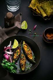 Stuffed Karela Tasty Vegetarian Recipes Vegetable Side Dishes Healthy Vegetarian Cooking