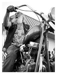 Old School Happy Smiles On A Pan Head Chopper Harley Davidson Vintage Biker Harley