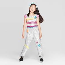 Girls Jojo S Closet D R E A M Tour Jumpsuit Silver Target Jojo Siwa Outfits Birthday Girl Dress Mini Shift Dress