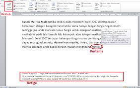 Fungsi catatan kaki adalah sebagai tempat pencantuman identitas sumber rujukan dari pengutipan informasi di bagian badan teks atau badan paragraf. Cara Membuat Footnote Contoh Penulisan Catatan Kaki Ms Word 2010 Panduan Microsoft Office Word Power Point Excel