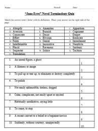 The reason you are here is because you are looking for the english novelist charlotte bronte's jane ___ crossword clue answers and solutions which was last seen today july 5 2019, at the popular daily themed crossword puzzle. Crossword Vocab Quiz For Jane Eyre Novel By Charlotte Bronte