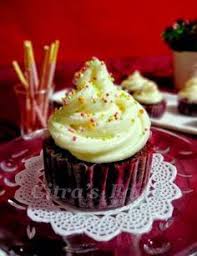 Citra S Home Diary Red Velvet Steamed Cupcakes With Cream Cheese Topping Cream Cheese Topping How To Make Cake Baking