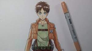 Erens goal is to save his friends. Drawing Eren Jeager Attack On Titan Youtube