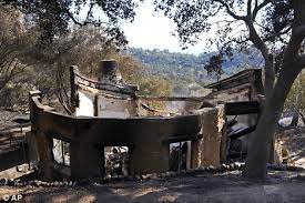 Earlier today, we wrote a post about two homes that miraculously survived the santa barbara wildfire. Back To The Future Star Christopher Lloyd Returns To Survey Home Destroyed By California Wildfires Daily Mail Online