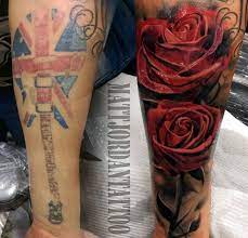 55 Incredible Cover Up Tattoos Before And After Cuded Cover Up Tattoos Before And After Cover Up Tattoos Rose Tattoo Cover Up