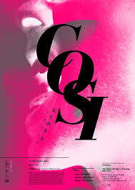 Cosi Theatre Production On Behance Performance Art Poster Art