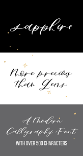 Sapphire Script Modern Calligraphy Handwritten Script Font Extended Version In 2020 Handwritten Script Font Modern Calligraphy Fonts Silhouette Fonts