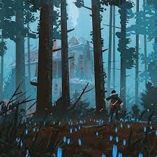 Abandoned House Drawing Paint Art Illustration Fantasy Environment Concept Art Fantasy Concept Art Environmental Art