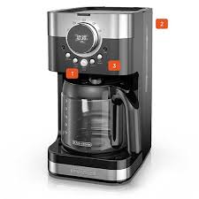 Black And Decker Coffee Pot Replacement Cm1160 Select A Size Easy Dial Programmable Coffeemaker Cm4200s Black Decker
