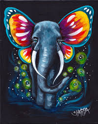 Magical Fantasy Elephant With Butterfly Ears A Beginners Learn To Paint Full Acrylic Art Lesson Elephant Painting Canvas The Art Sherpa Painting Art Projects Easy elephant painting tutorial for beginners | daily art challenge # 12 welcome to. elephant painting canvas