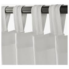 Lenda Curtains With Tie Backs 1 Pair Bleached White 55x98 Ikea In 2020 Lenda Curtains Curtains No Sew Curtains