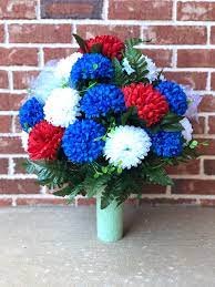 Dreamstime is the world`s largest stock photography community. Starbouquets Cemetery Vase Flower Beautiful Red White And Blue Chrysanthemum Mixture Cemetery Vase Flowers For A 3 Inch Vase Cemetery Floral Arrangement Father S Day Buy Online In Burkina