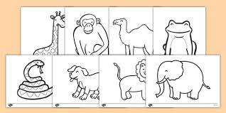 Zoo coloring pages for toddlers. Dear Zoo Colouring Sheets Dear Zoo Kindergarten Coloring Pages Preschool Color Activities