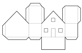 Dieses papier mit schwarzen linien kann ausgedruckt und unter ein unliniertes briefpapier gelegt werden. Papierhaus Bastelvorlagen Dekoking Diy Bastelideen Mit Falten Vorlage Creati Basteln Mit Papier Vorlagen Weihnachten Basteln Vorlagen Kinder Basteln Papier