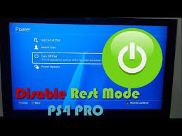How To Disable Rest Mode On The Ps4 Pro And Power Off From The Power Button Youtube