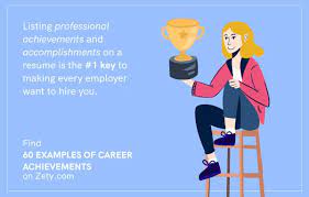 Accomplishments For A Resume Key Achievements Awards