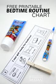 Read2me Tonight Challenge Free Printable Bedtime Routine Chart