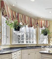 Wayfair basics 54 window valance. Red Stripe Bay Window Kitchen Sink Valance Balloon Valance Living Room Window Decor Kitchen Window Treatments