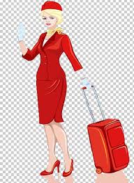 The clip art image is transparent background and png. Airplane Flight Attendant Suitcase Illustration Png Clipart Attendants Baggage Clip Art Drop Drop Down Free Png