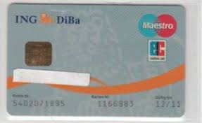 Bank Card Ing Diba Ing Diba Germany Federal Republic Col De Ms 0099