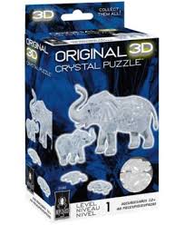 Diy diamond painting tools square round drill net ruler cross stitch point drill ruler embroidery accessories instructions for use: 46 Pieces Original 3d Crystal Puzzle Elephant And Baby Puzzles Toys Games Urbytus Com