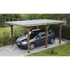 Carport Bois Enzo 1 Voiture 13 16 M Abri Pour Voiture Pergola Abris Voiture Bois Dessins Carport