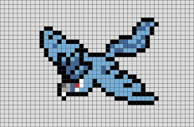 Pokemon Articuno Pixel Art Pixel Art Pokemon Pixel Art Grid Pixel Art