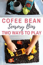 Coffee Bean Sensory Bin Sensory Bins Toddler Activities Sensory