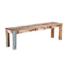 Protect your furniture by avoiding direct contact with air conditioning units or heating vents. Olsen Rustic Colors Reclaimed Wood Backless Dining Bench