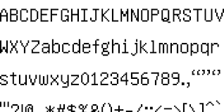 For large block letters you can choose almost any block. Minecraft Gnu Font Fontstruct