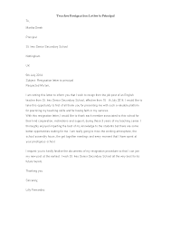 Sample Teacher Resignation Letter To Principal How To Write A Teacher Resignation Letter To Princip Resignation Letter Teacher Resignation Letter Resignation