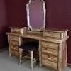3 drawers with fully stained interiors. 1