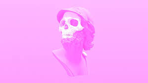 Free shipping over $100+ · quality for a lifetime · samples available Hd Wallpaper Vaporwave Pink Skeleton Skull Pink Color Human Body Part Wallpaper Flare