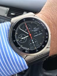Iwc Porsche Design Titan Ref 3700 The Worlds First Titanium Chronograph Steve Jobs Favourite And The Watch That Saved Iwc Vintage Watches Chronograph Iwc