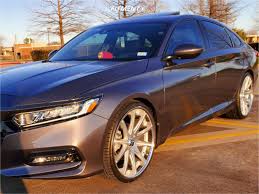 Maybe you would like to learn more about one of these? 2020 Honda Accord Sport With 22x9 Rohana Rc10 And Nankang 245x30 On Stock Suspension 945656 Fitment Industries