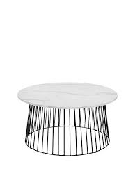 White furnishings can help to brighten up a room while dark furnishings are more appropriate for a room with plenty of natural light. Julian Bowen Broadway Marble Effect Coffee Table Very Co Uk
