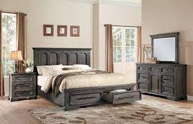 If you don't have room for a full bedroom set, don't worry! Homelegance Toulon Storage Platform Bedroom Set Rustic Acacia 5438 Bedroom Set At Homelement Com