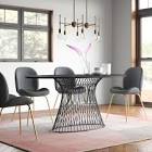 Willa Taplin Oval Metal Base Dining Table