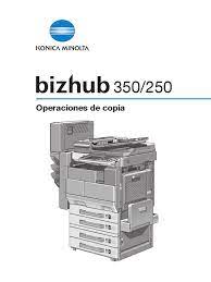 Download the latest konica minolta bizhub 350 device drivers (official and certified). E B